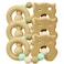 Silicone + Wood Teether- Bird-Pack of 3