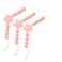 Silicone Pacifier Beads- Pink-Pack of 3