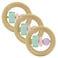 Silicone + Wood Teether- Circle-Pack of 3