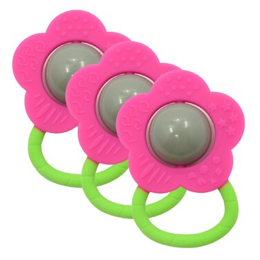 خشخيشة سيليكون - زهرة-3 قطعة