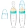 Luqu Food Feeder Silicone With Spoon-Blue-Pack of 2