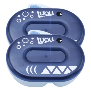 Feeding Bowl With Spoon Deep-Blue -Pack of 2