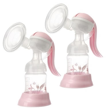 Breast Pump Manual-Pink -Pack of 2