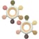 Silicone + Wood Teether- Hexagon-Pack of 2