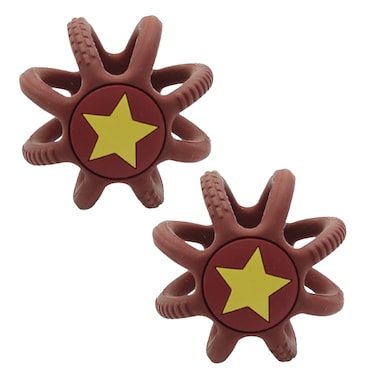 Silicone Teether Ball- Red-Pack of 2