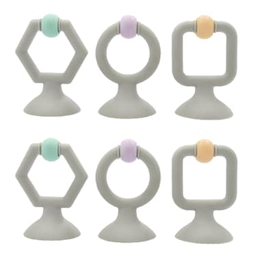 عضاضة سيليكون - مجموعة مكونة من 3 قطع -2 مجموعة