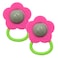 Silicone Rattle- Flower-Pack of 2
