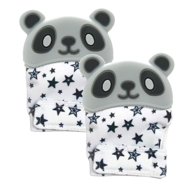 Silicone Mitten- Gray-Pack of 2