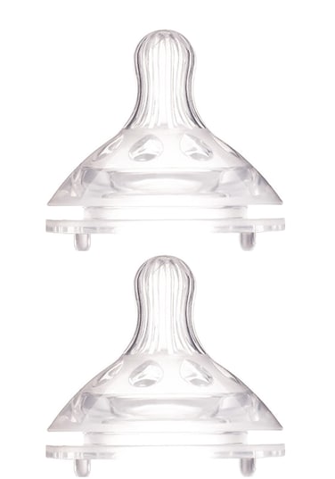 لوقو حلمة ذات الرقبة العريضة - متوسطة الحجم - عبوة من قطعتين