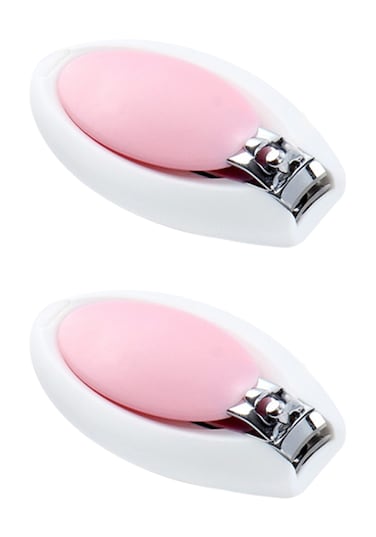 Luqu Nail Clipper Egg Shape-Pink-Pack of 2