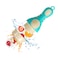 Luqu Fruit Feeder Silicone-Blue-Pack of 2
