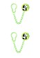 Luqu Pacifier Holder Chain-Green-Pack of 2