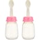 وحدة تغذية طعام مع ملعقة ، 120 مل، لون وردي- 2 قطعة