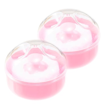 علبه بودر الأطفال وردي-2 قطعة