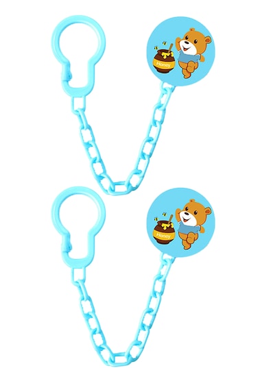 لوقو حامل لهاية  - أزرق - عبوة من قطعتين