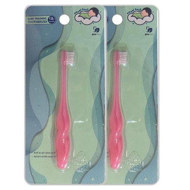Baby Training Toothbrush-Pack of 2-Pink