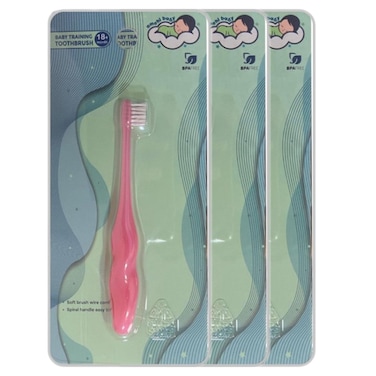 Baby Training Toothbrush-Pack of 3-Pink
