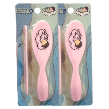 Baby Comb &amp; Brush set-Pack of 2-pink