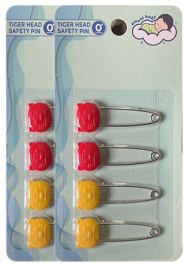 دبوس أمان برأس النمر - 2 قطعة