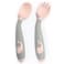 Flexible Spoon and Fork Set-Pack of 2-pink