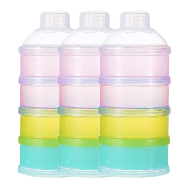 مجموعة من 3 عبوات بودرة حليب - وردي