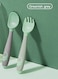 Flexible Spoon and Fork Set-Pack of 2-blue