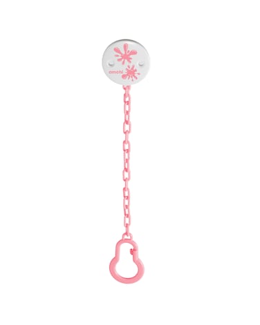 Pacifier &amp; Couture Pacifier Clip set-Pink