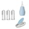 Baby Care Kit, 3Pcs Convenient Healthcare Grooming Set Nail Clipper , Nose Cleaner, teethe brush Set, for Toddler Infant
