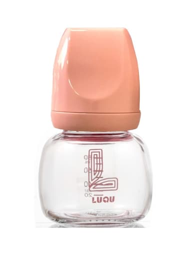 مجموعة زجاجات الرضاعة من لوقو للأطفال حديثي الولادة - وردي