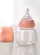 مجموعة زجاجات الرضاعة من لوقو للأطفال حديثي الولادة - وردي