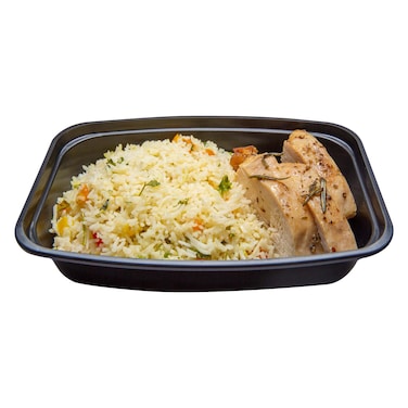 وجبة ربع دجاج مع رز