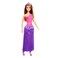 Barbie Princess Doll Brown Hair And Purple Dress Ggj95