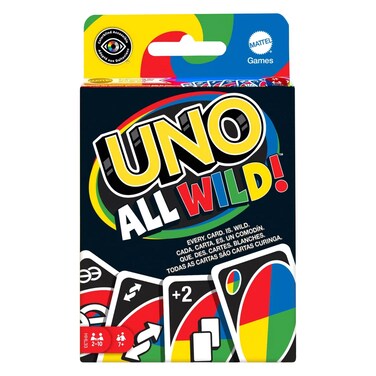 Mattle UNO All Wild Playing Cards 7 Years