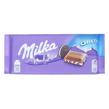 Milka Oreo Milk Chocolate Bar 100g