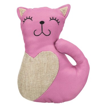 دمية قطة XXL مصنوعة من القماش محشوة بنبات النعناع البري 22 سنتيمتر