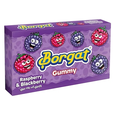 Borgat Raspberry and Blackberry Jelly Gummy Candy 80g