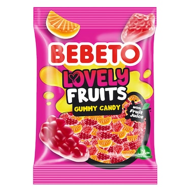 Bebeto Candy Lovely Fruits Jelly Candy 80g