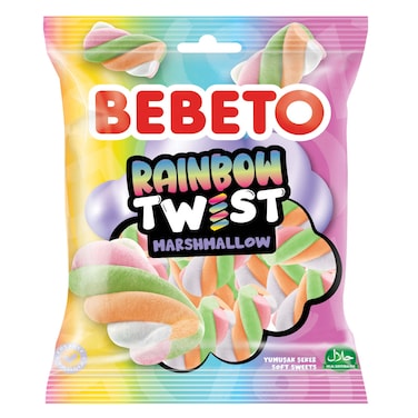 Bebeto Candy Rainbow Twist Marshmallow 135g