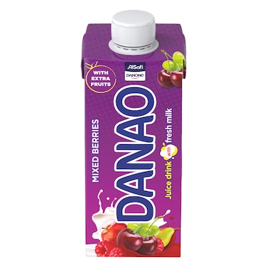 Danao Mixed Berries Juice Drink With Milk 180ml