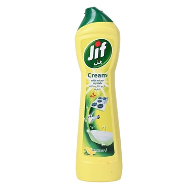 Jif Micro Crystal Technology Lemon Stain Remover Cream Cleaner 470ml