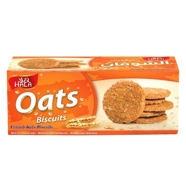 Hala Source Of Fiber Oats Biscuits 30g x Pack of 12