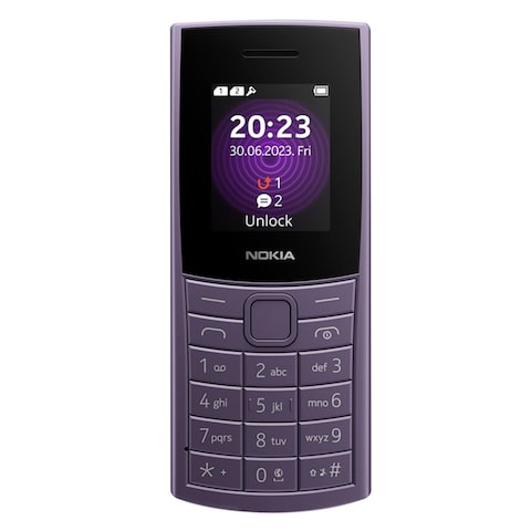 Nokia 110, 4G, 2023, Dual SIM, Artic Purple