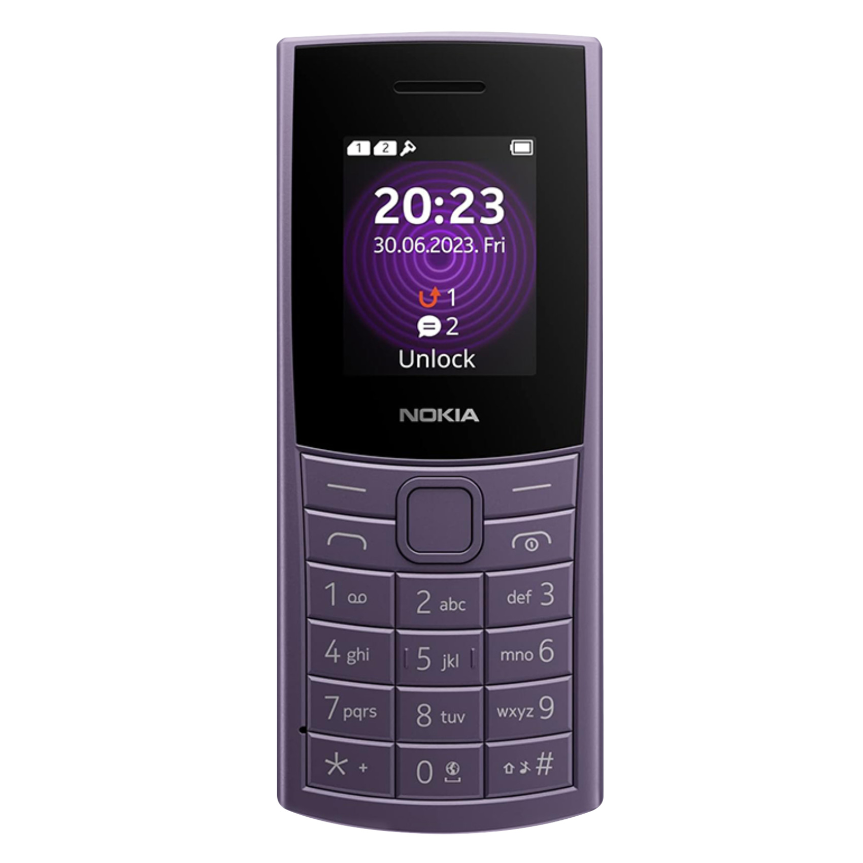 Nokia 110, 4G, 2023, Dual SIM, Artic Purple