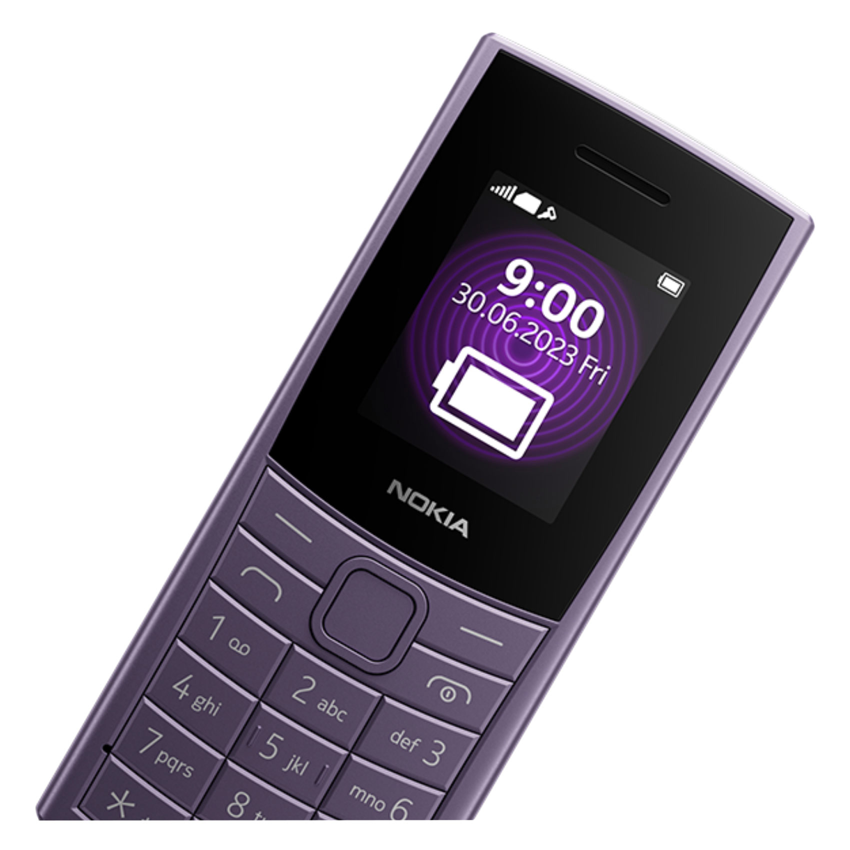 Nokia 110, 4G, 2023, Dual SIM, Artic Purple