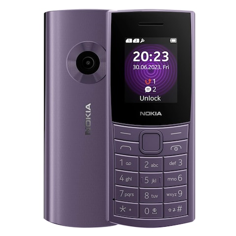 Nokia 110, 4G, 2023, Dual SIM, Artic Purple