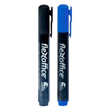 FlexOffice Permanent Marker &ndash; Black &amp; Blue
