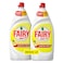 Fairy Plus Lemon Dishwashing Liquid With Alternative Power to Bleach, 2x800 mL