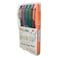 Pentel 6 Colors Brush Sign Pen Set, Flexible Tip, Water-Based Ink