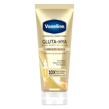 VASELINE Essential Even Tone Body Lotion, Flawless Glow, Gluta-Hya Serum Burst UV, 200ml