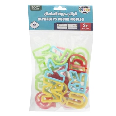 Roco Letters Clay Dough Modelling Letter Set 3 Years 26 Pieces